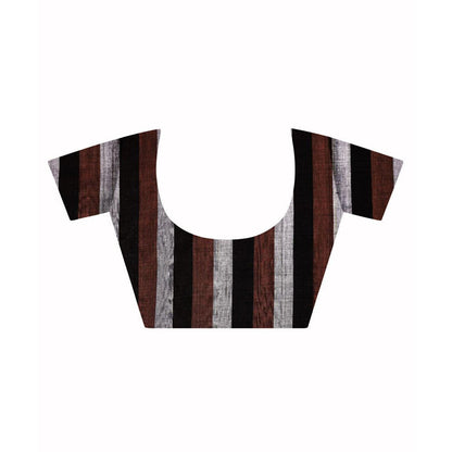 Aditri Handloom Ikat On Cotton From Orissa Saree with Blouse Piece