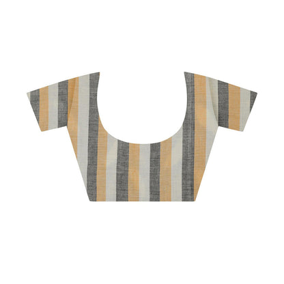 Aditri Handloom Ikat On Cotton From Orissa Saree with Blouse Piece