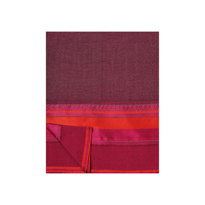 Aditri Mauve Handloom Khadi Cotton Saree with Running Blouse