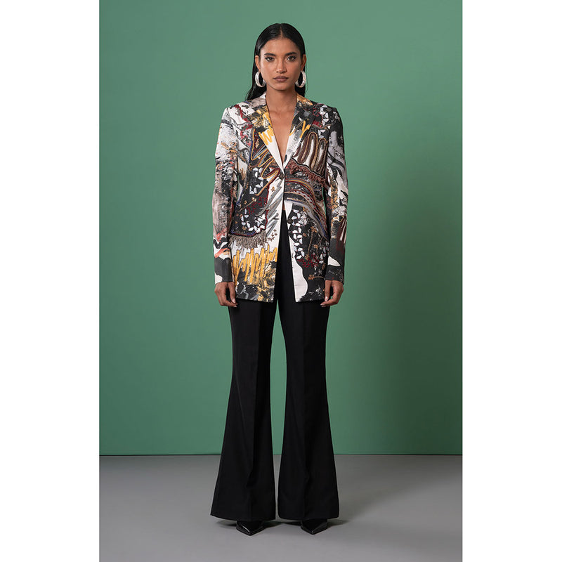 Advait Multi-Color Chasm Embroidered Blazer