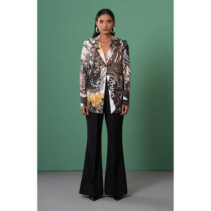 Advait Multi-Color Chasm Embroidered Blazer