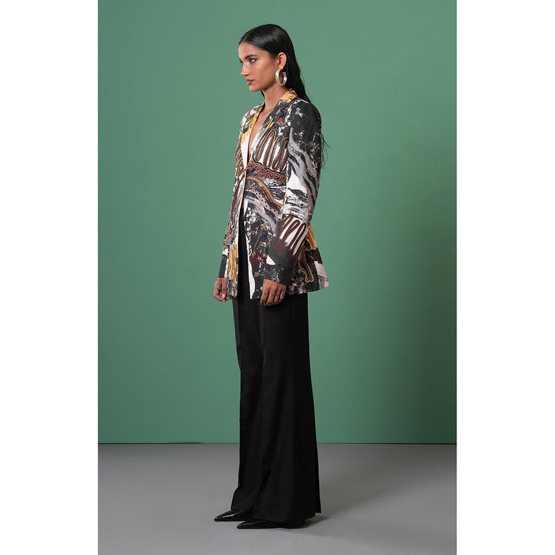 Advait Multi-Color Chasm Embroidered Blazer