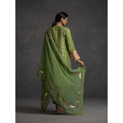 AFFROZ Sunehri Straight Kurta Pant with Dupatta (Set of 3)