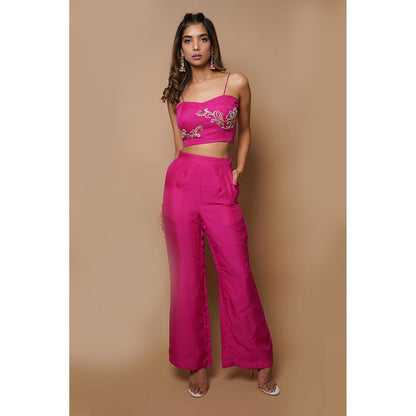 Ahi Clothing Hot Pink Cape Indowestern (Set of 4)
