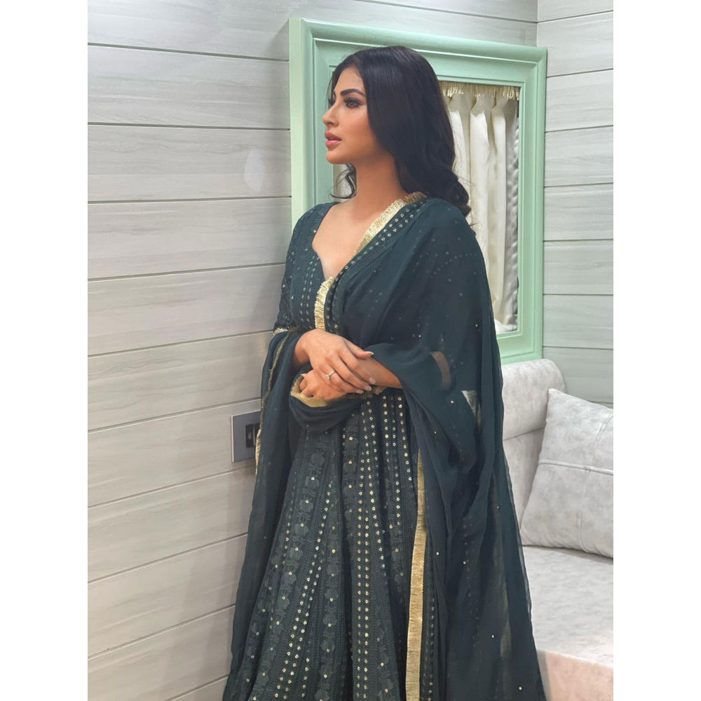 Ahi Clothing Green Anarkali (Set of 3)