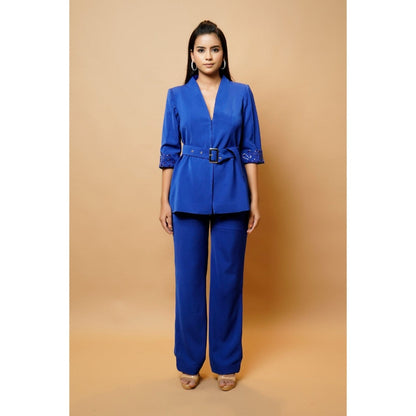Ahi Clothing Royal Blue Pant Suit (Set of 3)