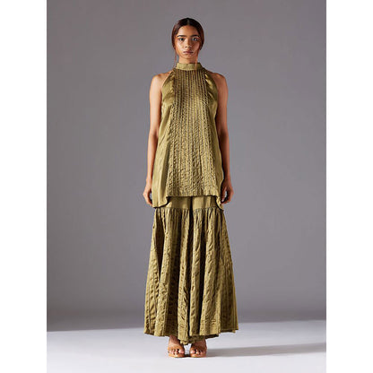 A Humming Way Hamada Halterneck Top With Hamada Sharara
