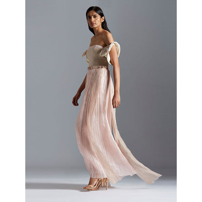 A Humming Way Beige Blush Tube Dress (Set of 2)