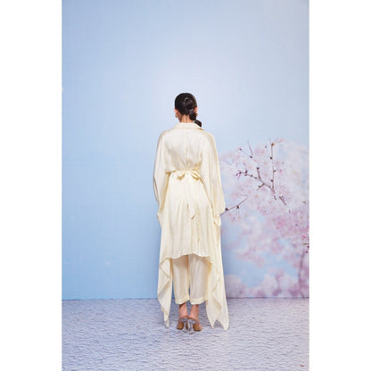 Ajiesh Oberoi Ivory Fiza Co-ord (Set of 3)
