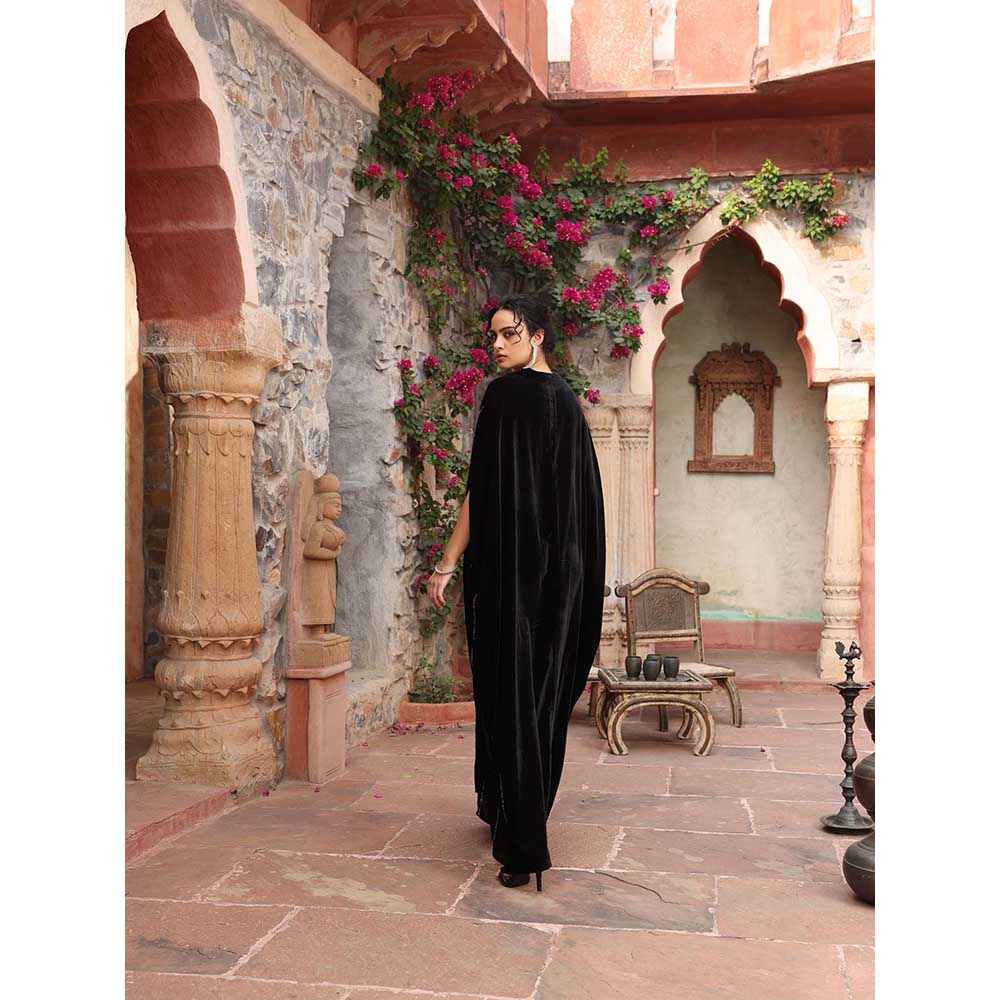 Ajiesh Oberoi Black Kaftan Dress