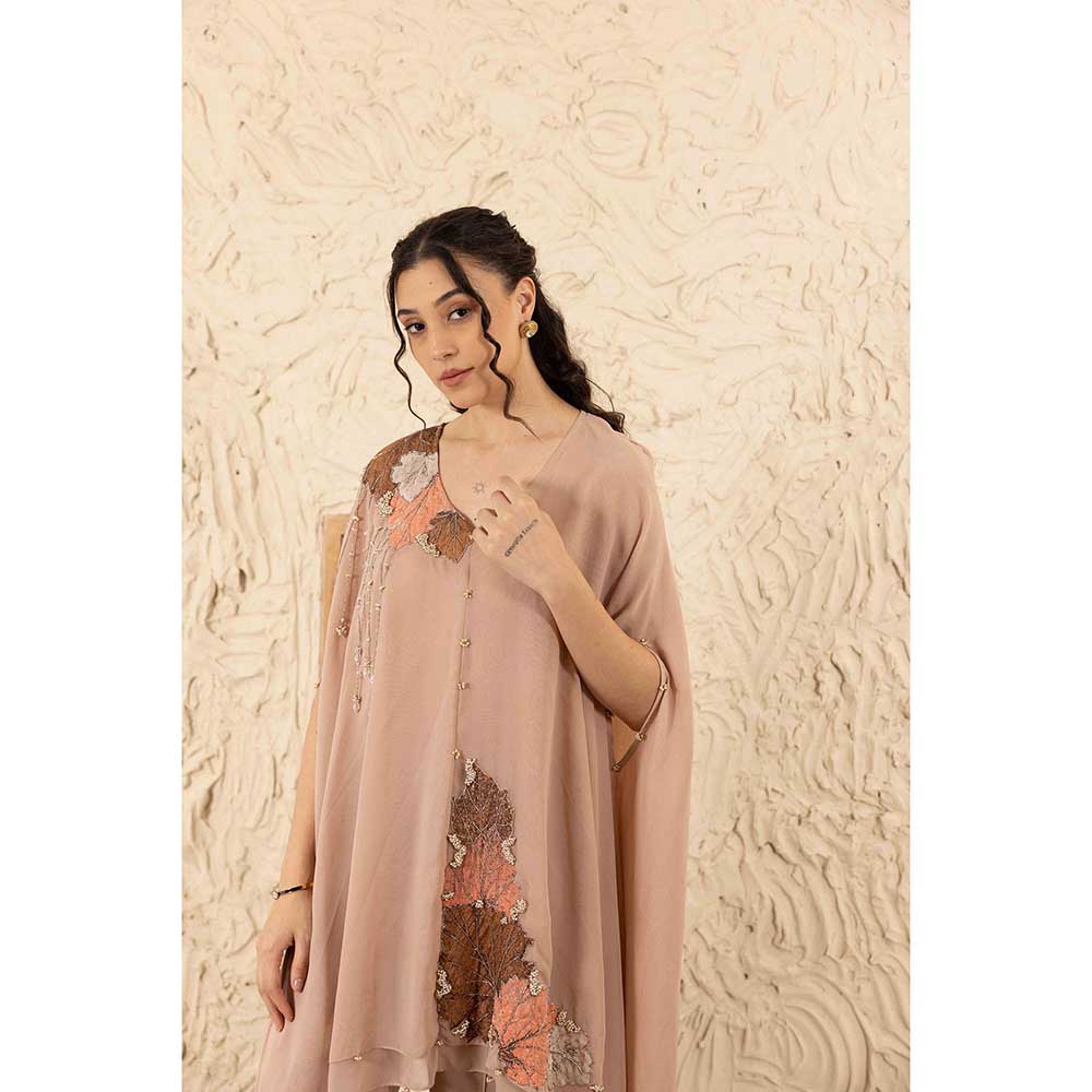 Ajiesh Oberoi Nude Barkha Co-Ord (Set of 2)