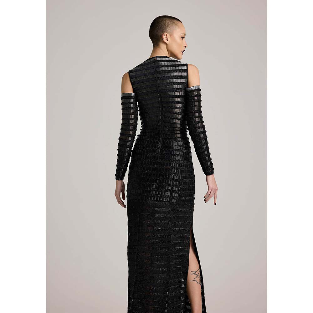 AKHL Black Gradient Glass Dress