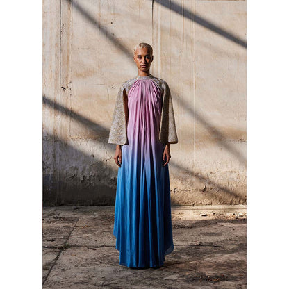 AKHL Pink Gradient Raglan Dress