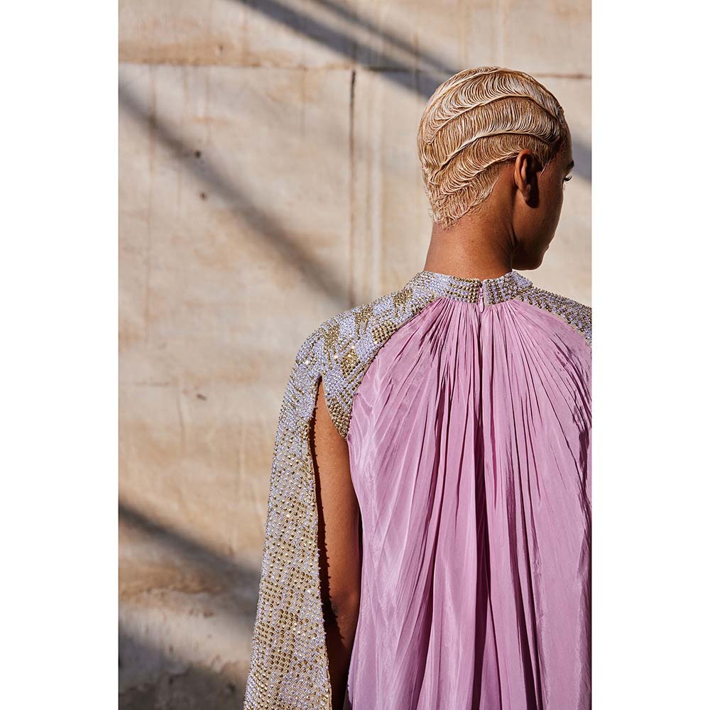 AKHL Pink Gradient Raglan Dress