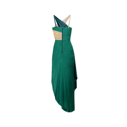 AKHL Green Halter Neck Dress