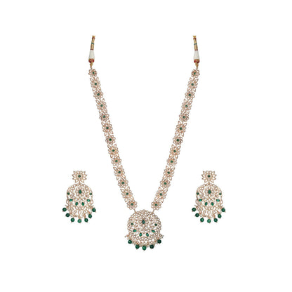 Akulya Jewels Gold Finished Kundan Polki Jewellerys (Set of 4)