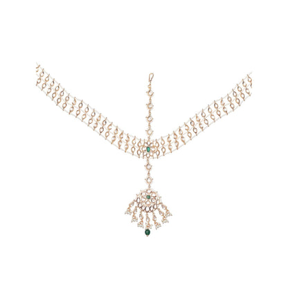 Akulya Jewels Gold Finished Kundan Polki Jewellerys (Set of 4)