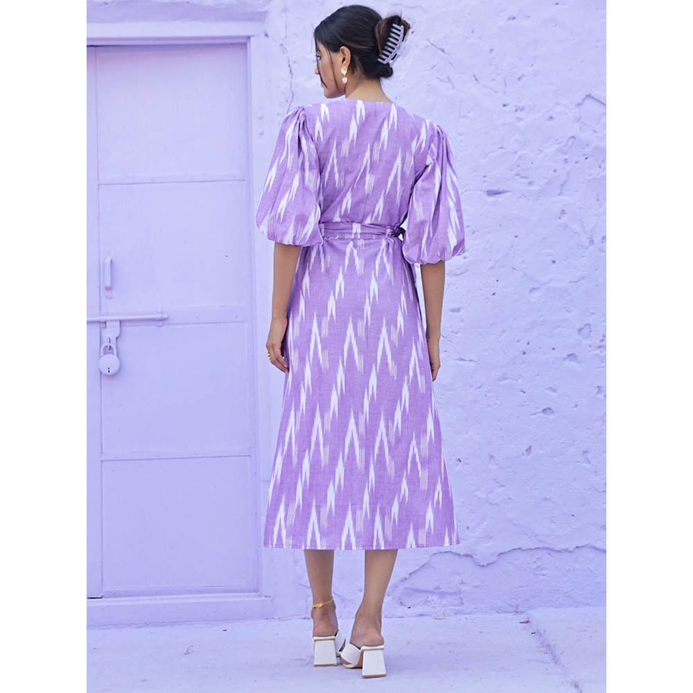 AlterEGO Flora Ikat Wrap Dress
