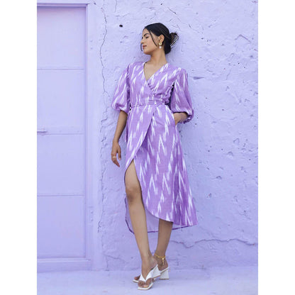 AlterEGO Flora Ikat Wrap Dress