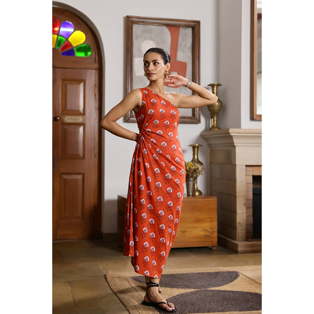 AlterEGO Lisa -Rose Splatter Drawstring Dress