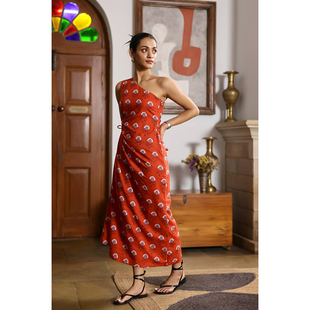 AlterEGO Lisa -Rose Splatter Drawstring Dress