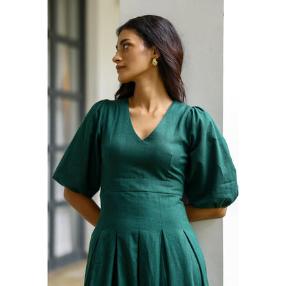 AlterEGO Valentina - Inverted Pleat Midi Dress