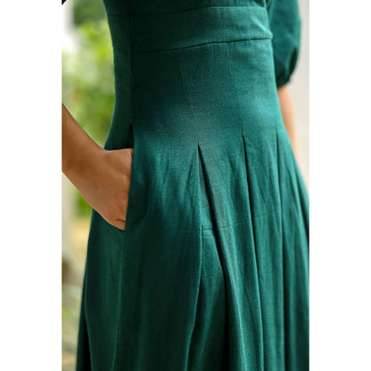 AlterEGO Valentina - Inverted Pleat Midi Dress