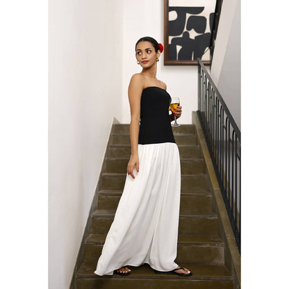 AlterEGO Vine-Dual Tone Drop Waist Dress