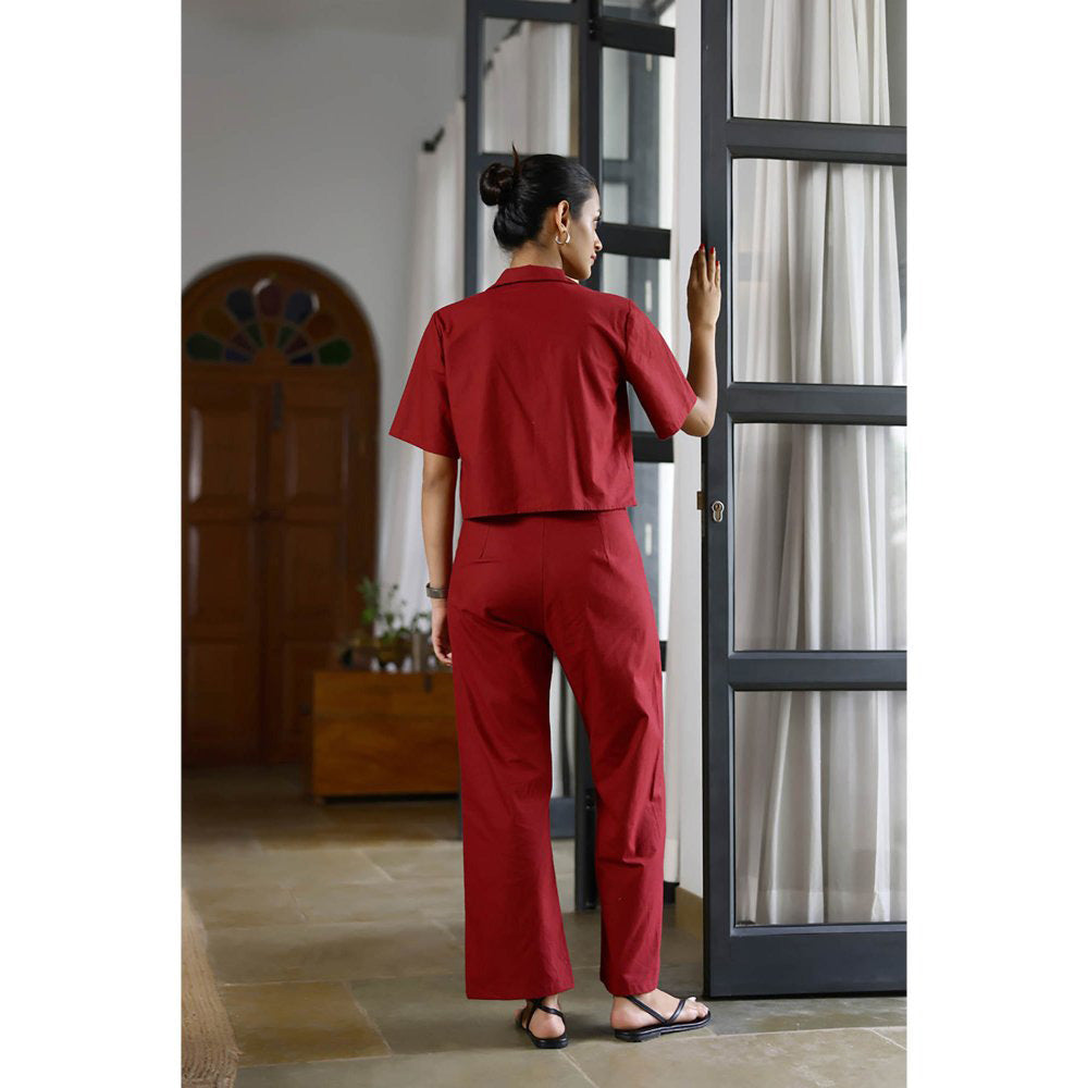 AlterEGO Luca The Oxblood Red Co-Ord (Set of 2)