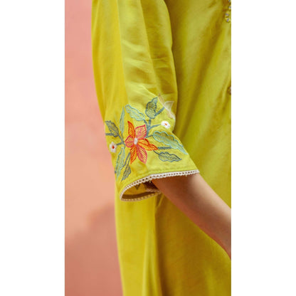 AM by Anita Mittal Yellow Firefly Co-Ord