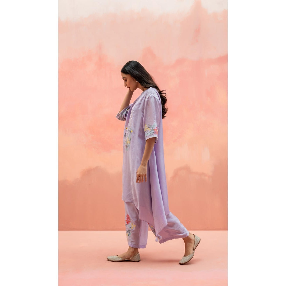 AM by Anita Mittal Firefly Lavender Co-Ord Set
