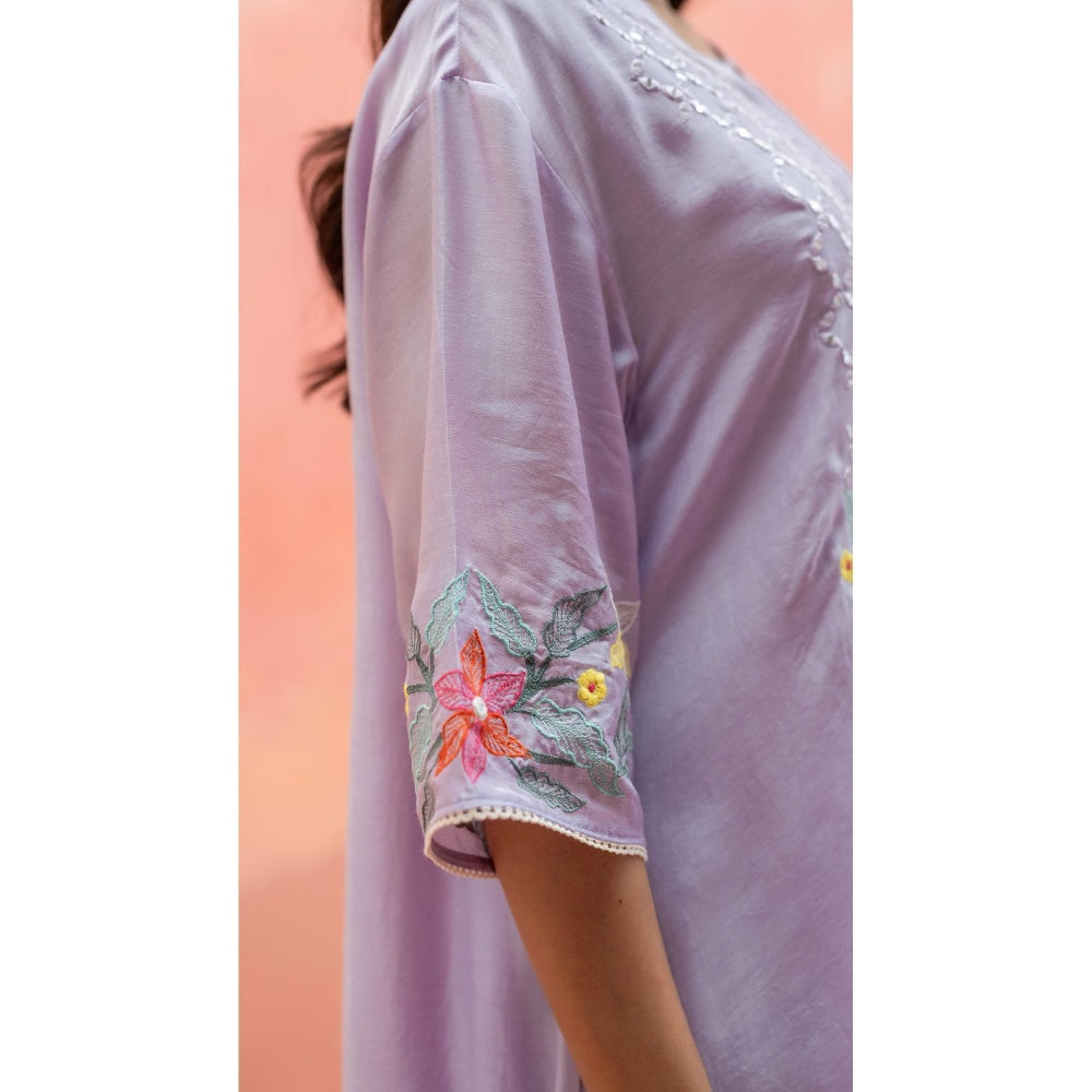 AM by Anita Mittal Firefly Lavender Co-Ord Set