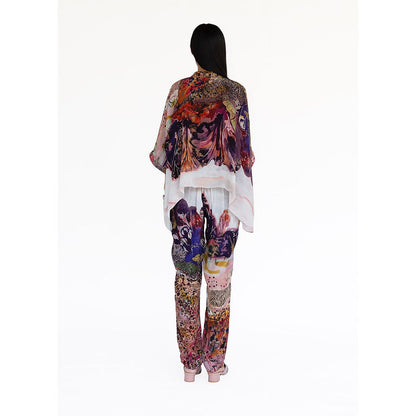 Amka India Womens Rosemary Printed Jacket