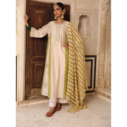 Amoree Mishti Embroidered Kurta with Pant and Dupatta (Set of 3)
