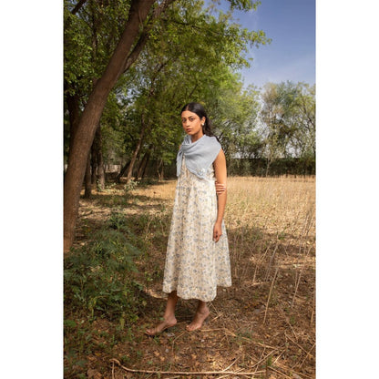 Amoree Off White Sleeveless Dress