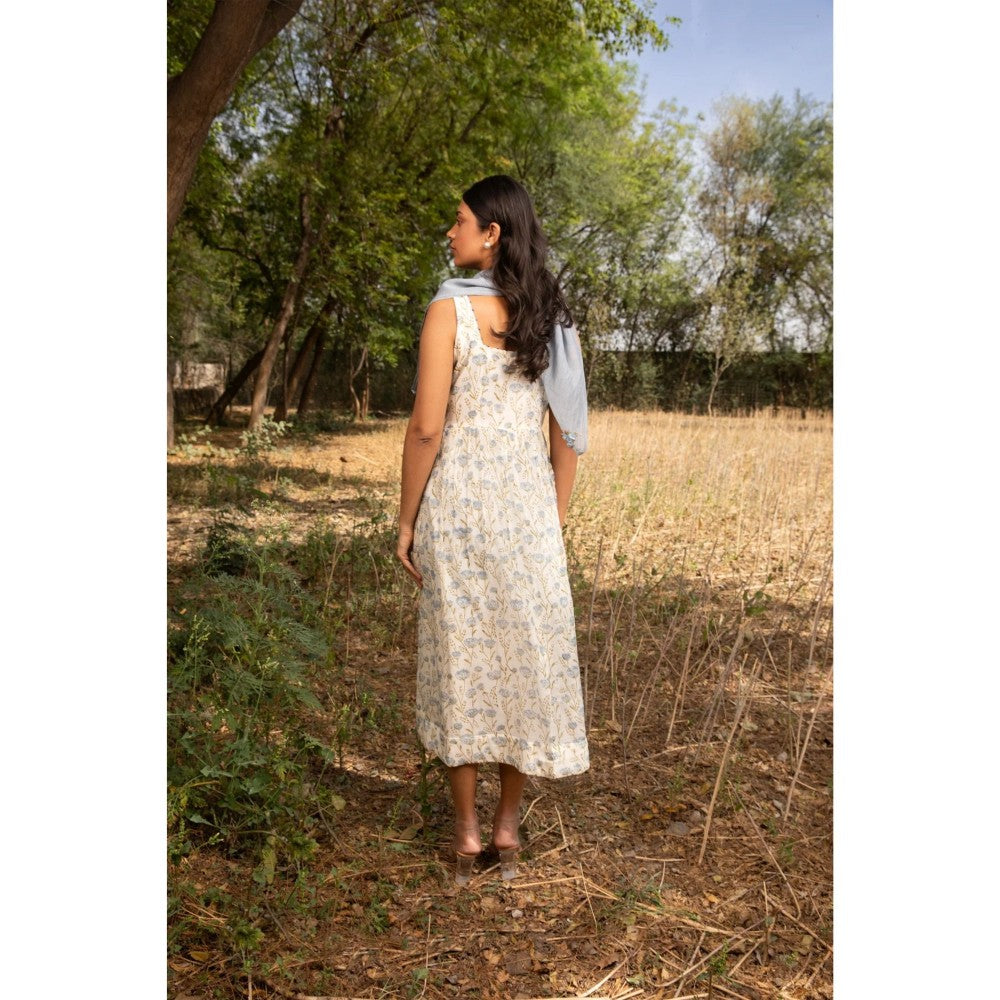 Amoree Off White Sleeveless Dress