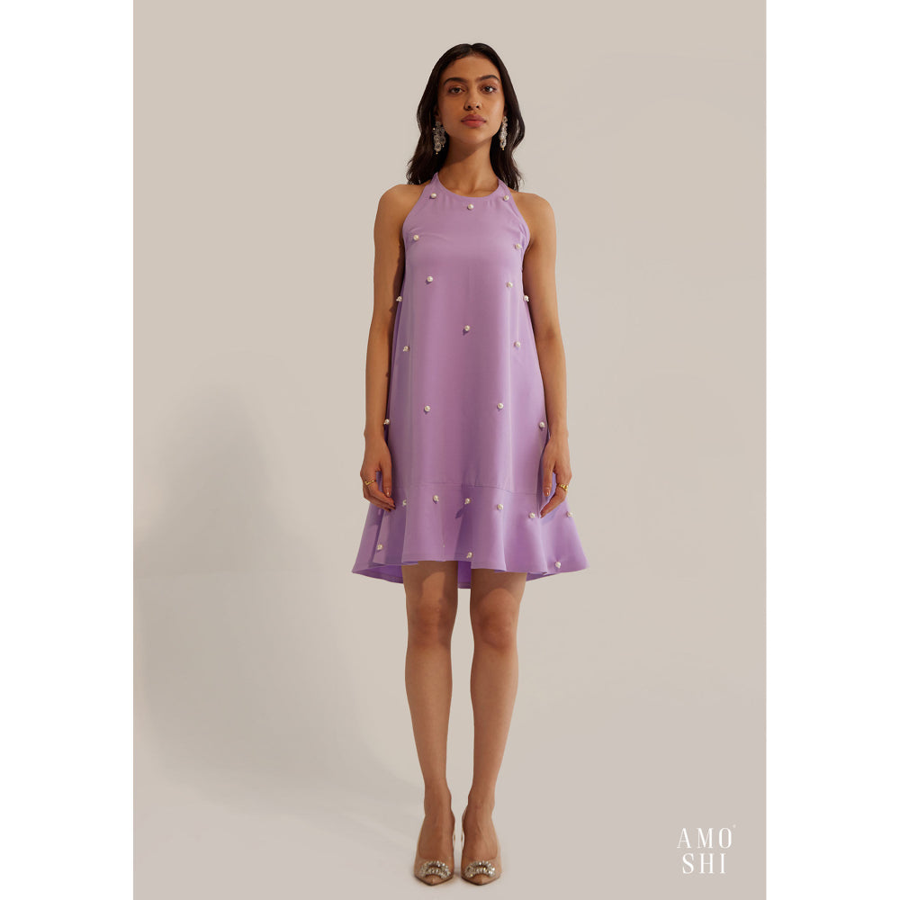 AMOSHI Dottie Dress With Detachable Sleeves - Purple (Set of 2)