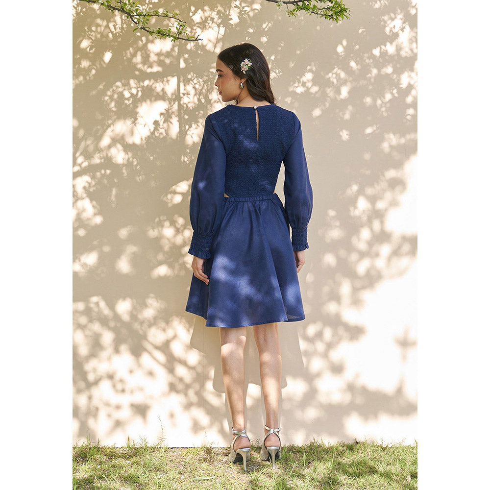 AMOSHI Cleo Cutout Mini Dress -Navy Blue