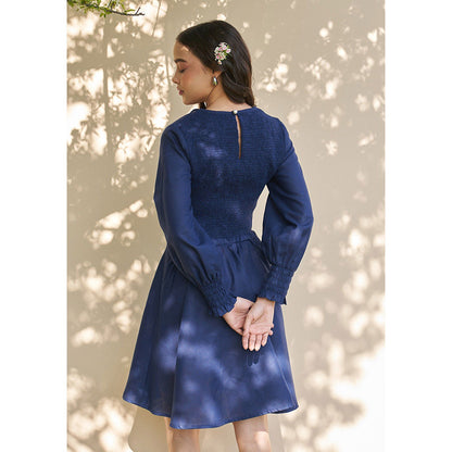 AMOSHI Cleo Cutout Mini Dress -Navy Blue
