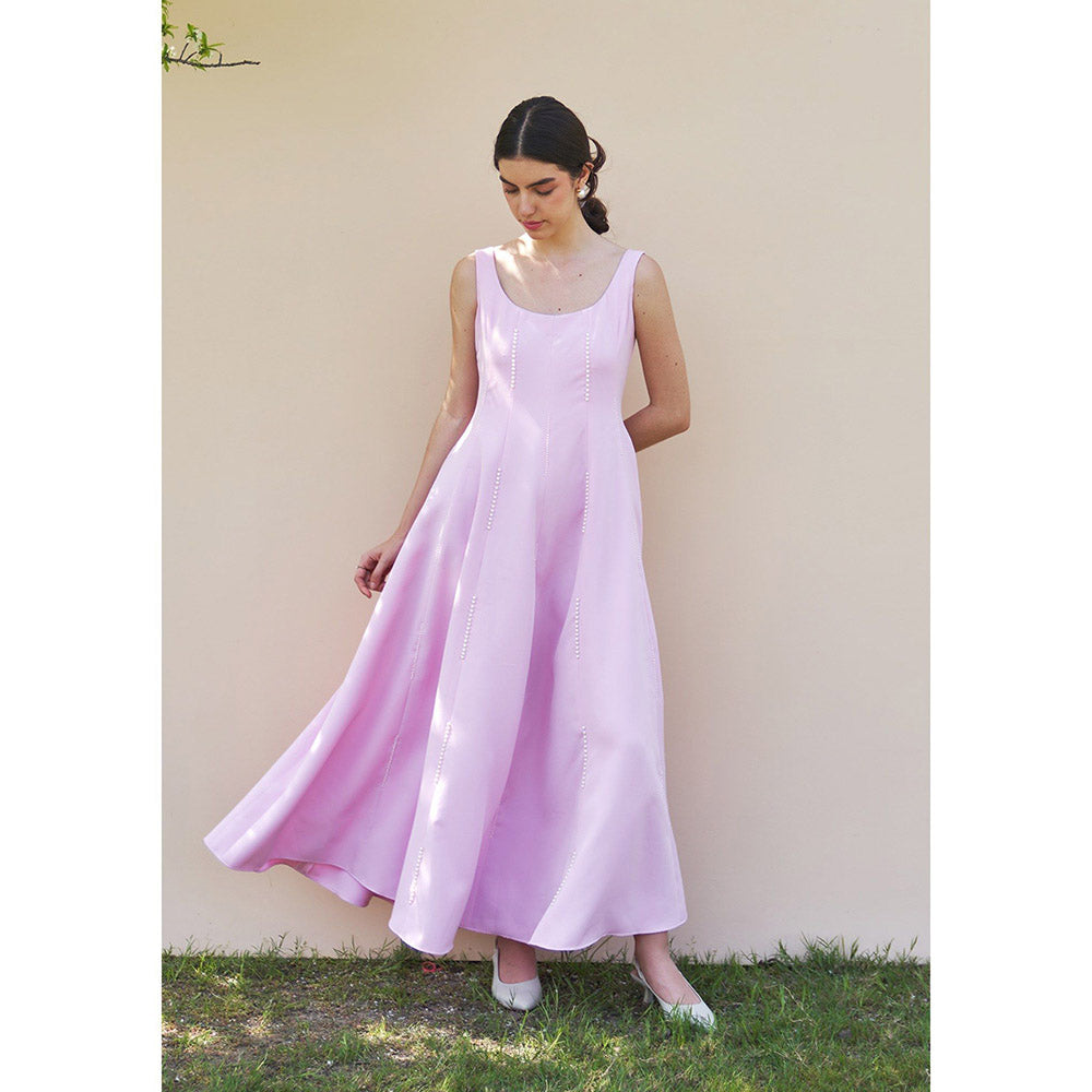 AMOSHI Caroline Maxi Dress -Baby Pink