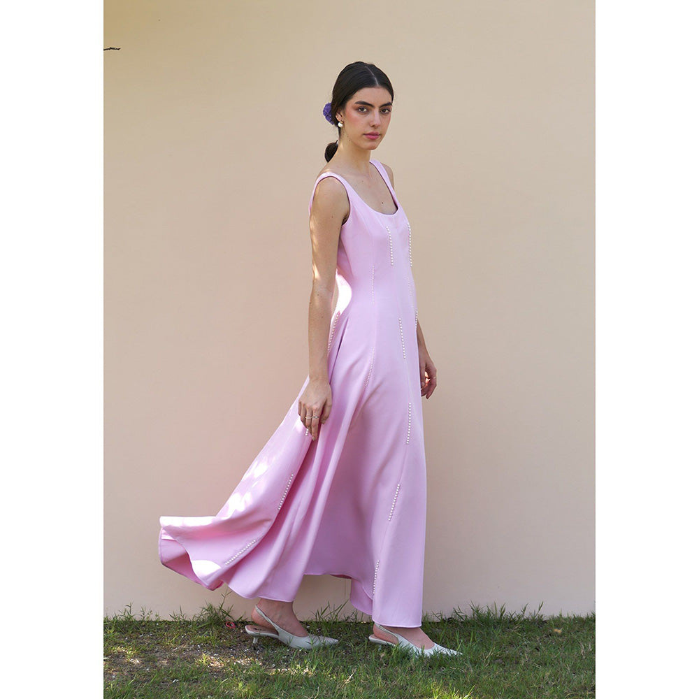 AMOSHI Caroline Maxi Dress -Baby Pink