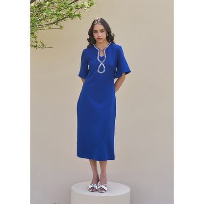 AMOSHI Dewdrop Midi Dress -Blue
