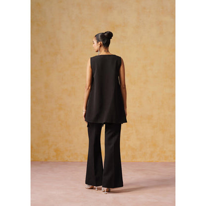 AMOSHI Meher Co-Ord Set Black
