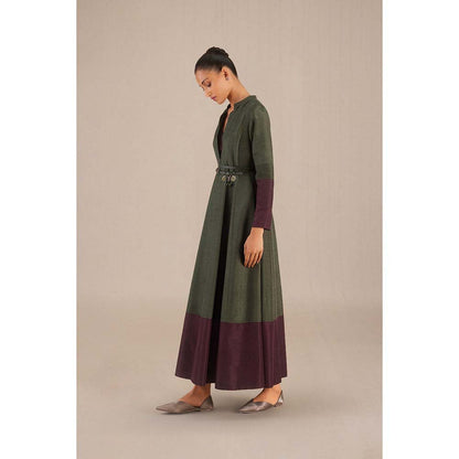 AMPM Zahra Olive Jacket and Pant (Set of 4)