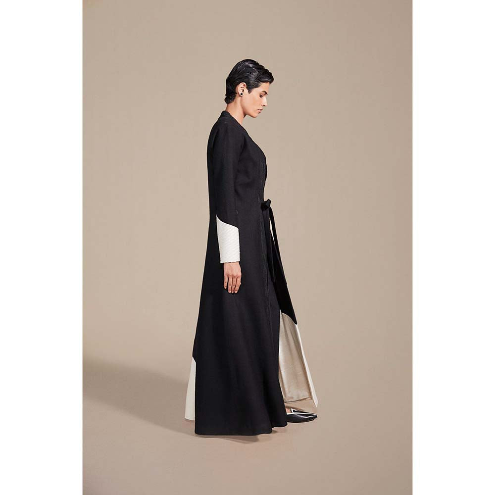 AMPM Zaira Black & White Embroidered Jacket