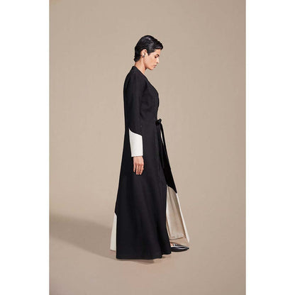 AMPM Zaira Black & White Embroidered Jacket