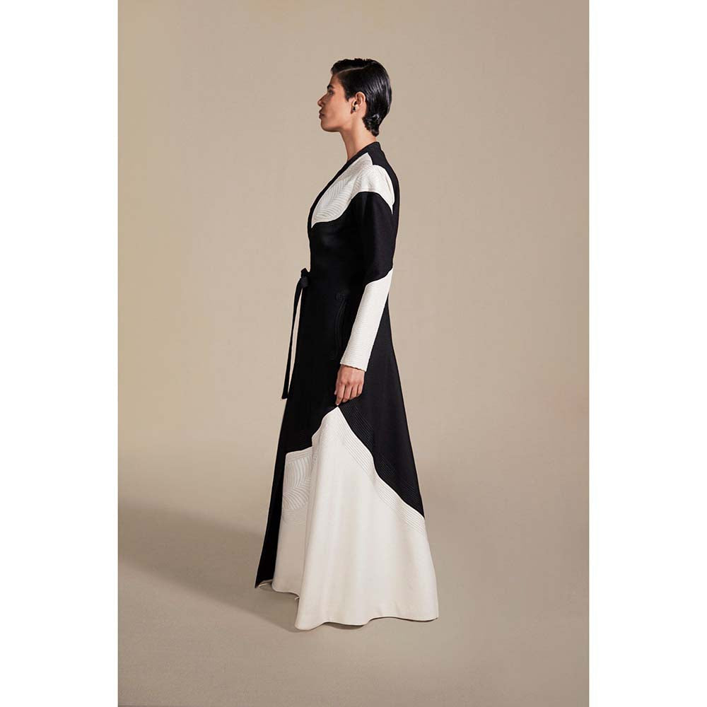 AMPM Zaira Black & White Embroidered Jacket