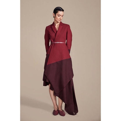 AMPM Syrah Jacket Co-Ord - Maroon (Set of 3)