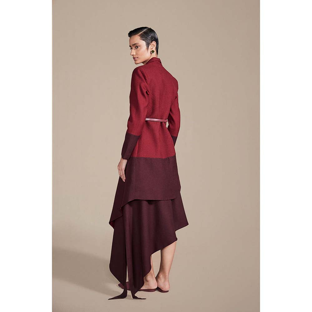 AMPM Syrah Jacket Co-Ord - Maroon (Set of 3)