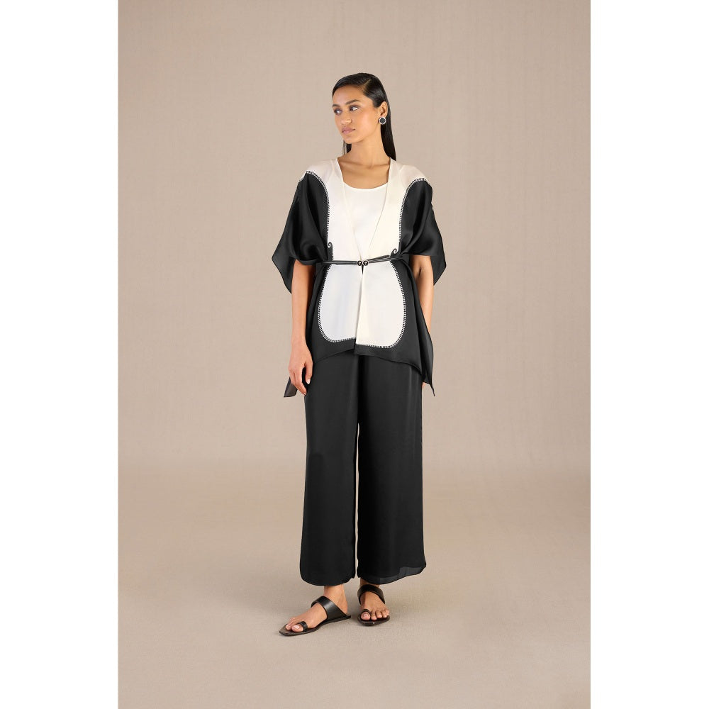 AMPM Adena Cape with Palazzo, Inner & Belt (Set of 4)